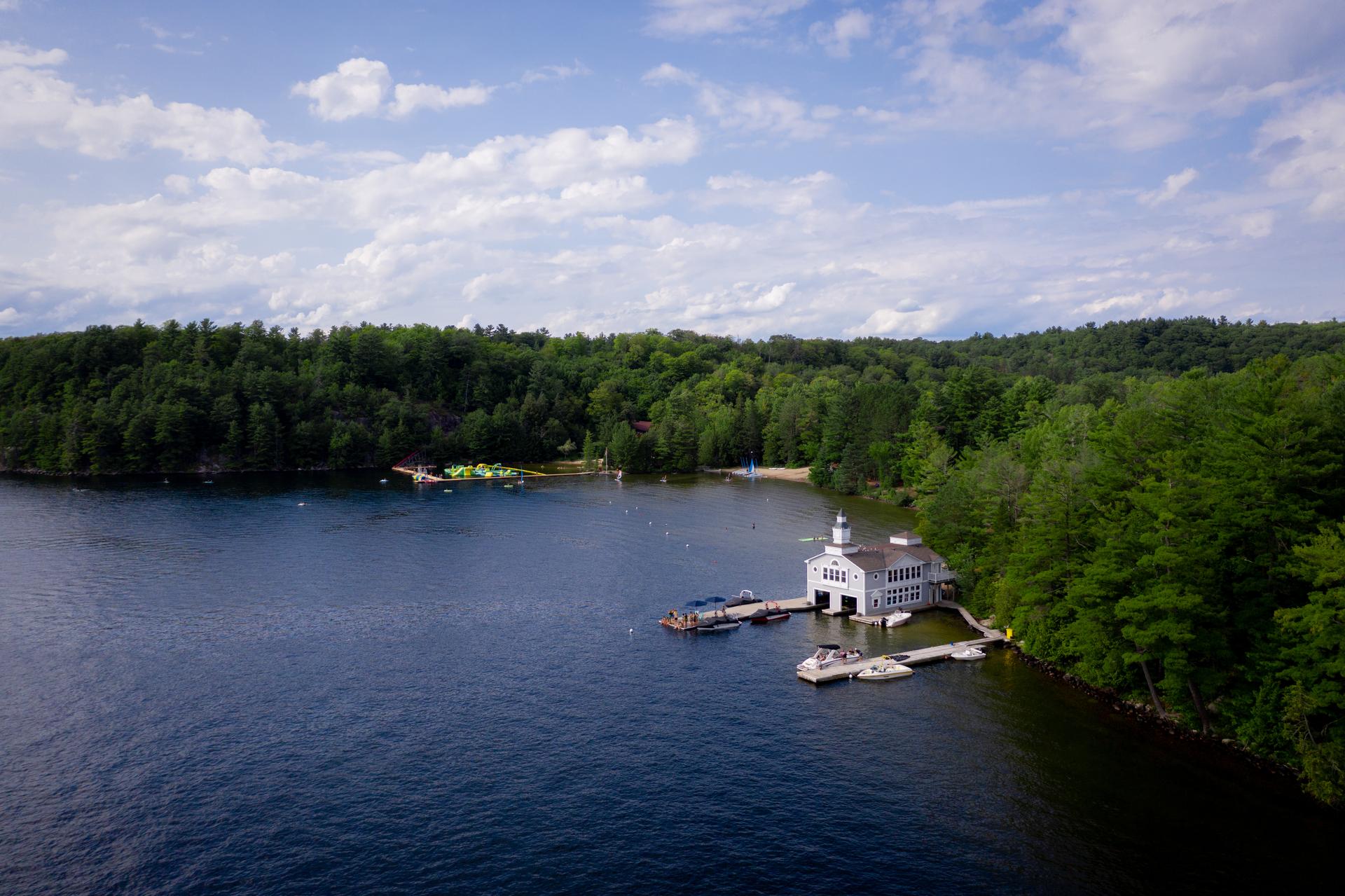 A boathouse on Lake Rosseau
